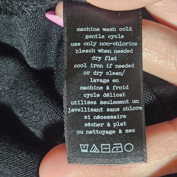 Rag & Bone Women’s Black Top S Minimalist Chic Monochrome Athleisure - Picture 11 of 12